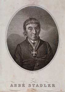 Portret van Maximilian Stadler (gravure) door Unknown artist
