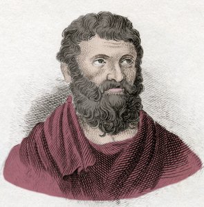 Portret van Miltiades de Jongere, Atheense strateeg en tiran van Chersonese van Thracië. Gravure uit de 19e eeuw. door Unknown artist