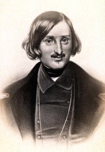Portret van Nicolai Vasilyevich, in het Frans Nicolas Gogol (1809 - 1852), Russische schrijver. Gravure 19e eeuw door Unknown artist