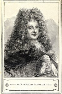 Portret van Nicolas Boileau Despreaux (Boileau-Despreaux) (1636 - 1711), gravure 19e eeuw