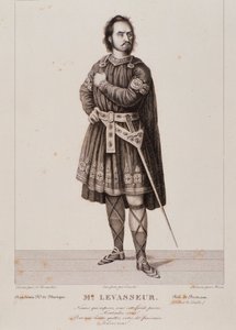 Portret van Nicolas Prosper Levasseur als Bertram in de opera Robert le diable (1831) door Unknown artist