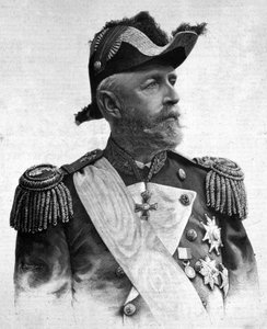 Portret van Oscar II (1829-1907), koning van Zweden en Noorwegen.