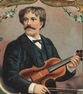 Portret van Pablo de Sarasate (1844-1908), met zijn volledige naam Pablo Martin Meliton de Sarasate y Navascuez, Spaanse violist en componist. door Unknown artist