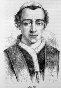 Portret van Paus Leo XII (Annibale della Genga Sermattei) (Paus van 1823 tot 1829) door Unknown artist
