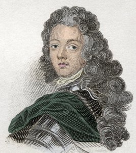 Portret van prins Eugenius van Savoye-Carignan (Savoie Carignan, graaf van Soissons (1663-1736), Franse militair. Gravure uit de 19e eeuw