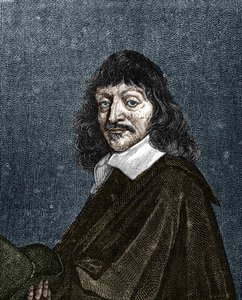 Portret van René Descartes. 1596-1650.