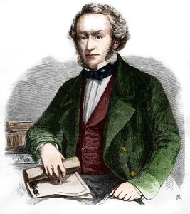 Portret van Richard Cobden. Britse econoom en politicus (1804 -1865). Gravure uit 1866.