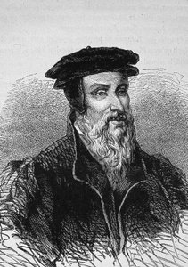 Portret van Robert Estienne (1503 - 1559), Franse drukker.