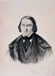 Portret van Robert Schumann (gravure) door Unknown artist