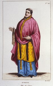 Portret van Sint Odon de Cluny gravure uit 1830 door Unknown artist