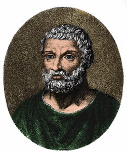Portret van Thales van Milete (in gr. Thales) ca. -625 - ca. -546 door Unknown artist