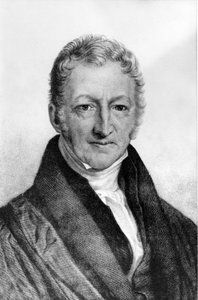 Portret van Thomas Robert Malthus (1766 - 1834), Britse econoom.