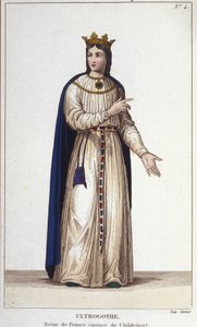 Portret van Ultrogothe, Koningin van Frankrijk en vrouw van Childebert I door Unknown artist