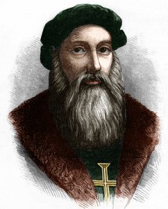 Portret van Vasco de Gama (1469-1524) Portugese ontdekkingsreiziger door Unknown artist