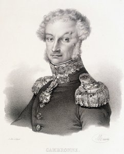 Portret van Burggraaf Pierre Jacques Etienne Cambronne, Franse generaal (1770-1842)