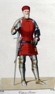 Portret van Vittore Pisani. Venetiaanse admiraal (1324 - 1380).