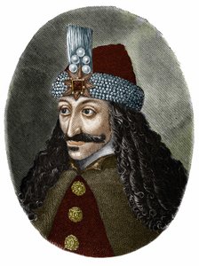 Portret van Vlad Tepes III de spietser of Dracula (1431-1476) die Bram Stoker inspireerde voor het personage Dracula door Unknown artist