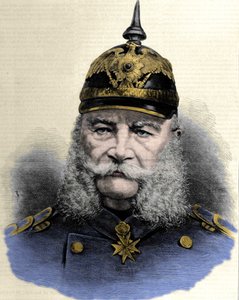 Portret van Willem I (1797-1888), koning van Pruisen en keizer van Duitsland. Gravure uit het einde van de 19e eeuw.