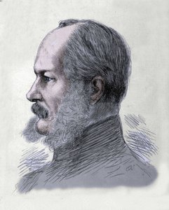 Portret van Willem I (1797-1888), koning van Pruisen en keizer van Duitsland. Gravure uit het einde van de 19e eeuw.