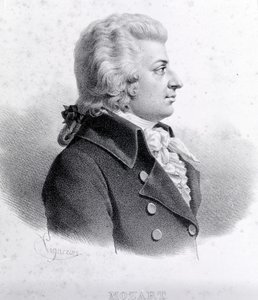 Portret van Wolfgang Amadeus Mozart (1756-1791) door Unknown artist