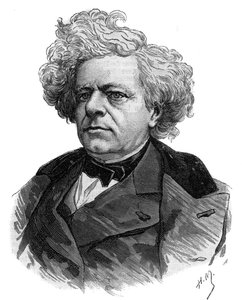 Portret van de Franse schrijver Michel Masson (1800-1883) gravure uit 1883 door Unknown artist