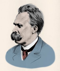 Portret van de Duitse filosoof Friedrich Nietzsche (1844-1900).