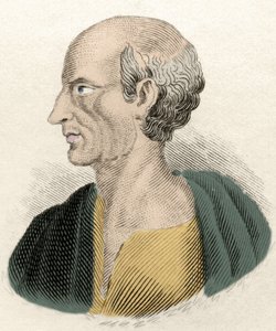 Portret van de Griekse filosoof Antisthenes (444-365 v.Chr.) door Unknown artist