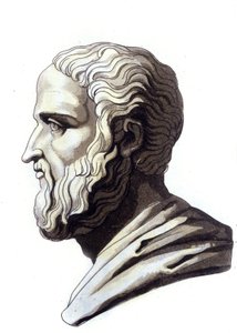 Portret van de Attische redenaar Isocrates (436-338 v.Chr.) door Unknown artist