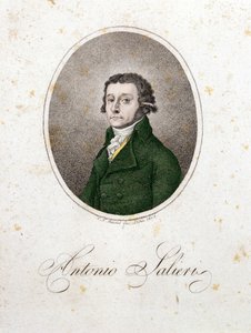 Portret van de componist Antonio Salieri (1750 - 1825)