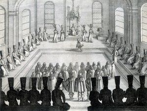 Ontvangst van de Ambassadeurs van Holstein (Staat van Duitsland) in Moskou in 1632 door Unknown artist