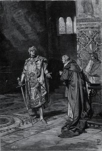 Afbeelding van Cola di Rienzo (1314-1354), tribuun van het Romeinse volk. Illustratie van het einde van de 19e eeuw door Unknown artist