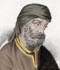 Afbeelding van Quintus Septimus Florens Tertullianus, bekend als Tertullianus (ca. 150/160- ca. 230/240) theoloog en kerkvader (gravure)