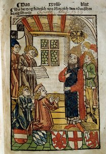 Voorstelling van het Concilie van Konstanz (1414-1418)