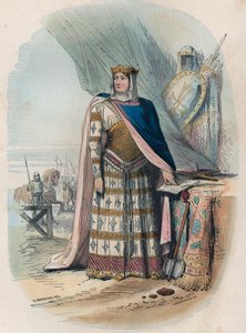 Richilde van de Ardennen (of Richilde van Provence) (ca. 845 - 2 juni 910, Koninkrijk Neder-Bourgondië) was de tweede echtgenote van Karel de Kale, koning en keizer van de Franken - Portret van Richilde van de Ardennen of Richilde van Provence (ca. 845-910 door Unknown artist
