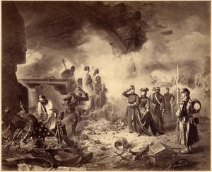 Risorgimento - het beleg van Gaeta, 1860-1861. Eenwordingstijdperk, Italië, 19e eeuw. Marie-Sophie door Unknown
