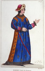 Robert van Frankrijk, Graaf van Clermont (1256-1318). Capetische Prins. door Unknown artist