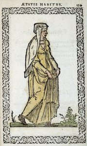 Romeinse vrouw - in "Habits et effigies" door Jean Slupérino