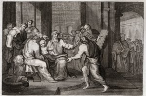 Royaumont Bijbel, Nieuwe Testament: Besnijdenis van Jezus Christus. Illustratie uit 1811. door Unknown artist