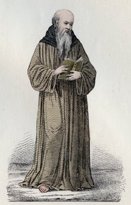 SAINT BONAVENTURE (1221-1274) Italiaanse Franciscaanse kardinaal, theoloog en filosoof - Portret van Sint Bonaventura (Giovanni da Fidanza of Bonaventura de Bagnorea, circa 1220-1274), theoloog, Doctor van de Kerk (Serafijnse Doctor). Gravure van de 19e ee