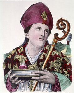 Sint Gennaro of Sint Janvier, patroon van de stad Napels, met in zijn handen de ampul met zijn bloed door Unknown artist