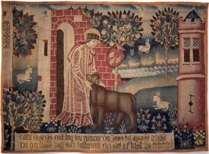 Sint Vaast en de Beer door Unknown artist