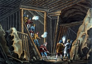 Zoutmijn in Duitsland aan het einde van de 18e eeuw door Unknown artist