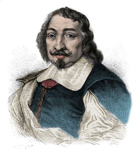 Samuel de Champlain (1567-1635) - Portret van Samuel de Champlain (1567-1635) Franse ontdekkingsreiziger in Amerika