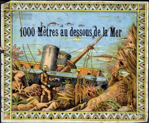 Duiker en schipbreukeling - in 1000 meter onder de zee door Jules Verne door Unknown artist