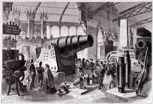 Afdeling Pruisische Metallurgie (kanon) in de Galerie der Machines door Unknown artist