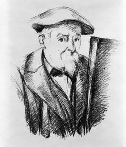 Zelfportret van Paul Cezanne (1839-1906), Franse schilder