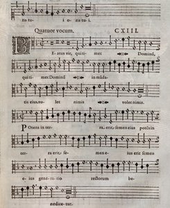 Bladmuziek van Psalmi Poenitentiales door Roland de Lassus (1604)
