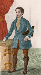 Eeuw van de Verlichting: portret van Denis Diderot (1713-1784), Franse schrijver en filosoof. Gravure uit 1876. door Unknown artist