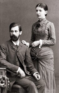 Sigmund Freud en zijn vrouw Bernays Martha in juni 1885 door Unknown artist