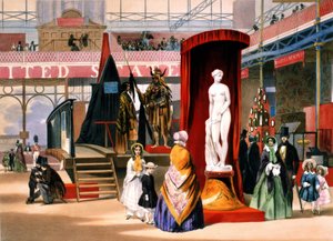 Standbeeld van de Griekse slaaf op de Wereldtentoonstelling in Londen door Unknown artist
